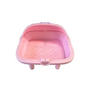 Fisher-Price Loving Family Dollhouse Baby Bassinet Cradle Pink Purple